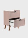 Ver mais imagens de Gabinete para Banheiro com Tampo Cuba e Espelho com LED 60cm Retro MDF Rosa Milano - On Móveis