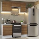 Ver imagem 1 de Armário de Cozinha Compacta 160cm Branco/Rustic Glamy Madesa 07