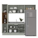 Ver imagem 5 de Armário de Cozinha Modulada Completa 4 Peças 236,8cm sem Tampo 250036 Koya Politorno Móveis