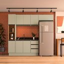 Ver imagem 1 de Armário de Cozinha Modulada Completa 4 Peças 236,8cm sem Tampo 250036 Koya Politorno Móveis