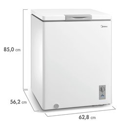 Freezer Horizontal 3 em 1 Branco 145l Midea Mdrc207sla012 - 220v - 5