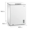 Freezer Horizontal 3 em 1 Branco 145l Midea Mdrc207sla012 - 220v - 5