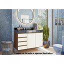 Ver imagem 6 de Kit 02 Balcoes Para Banheiro Cj16 Amendoa Rust Off White
