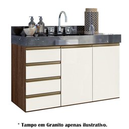 Kit 02 Balcoes Para Banheiro Cj16 Amendoa Rust Off White - 8 Kit 02 Balcoes Para Banheiro Cj16 Amendoa Rust Off White - 8