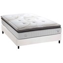 Ver imagem 1 de Cama Box Casal: Colchão Molas Ensacadas Herval C1725 + Base Crc Corano White (138x188)