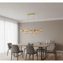 Ver imagem 2 de Pendente Jabuticaba 1,20m Dourado Mesa Sala de Jantar Bancada