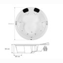 Ver imagem 3 de Banheira de Hidromassagem Firenze em Gel Coat Gran Luxo com Aquecedor 140cm - Volume Ideal 210 Litro - 220V