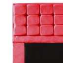 Ver imagem 3 de Kit Cabeceira + Calçadeira Baú Copenhague Solteiro 100cm Suede - Renascer Decor:Vermelho