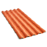 Telha de Pvc Plan Terracota 2,62 X 0,86 Fibrarte - 1