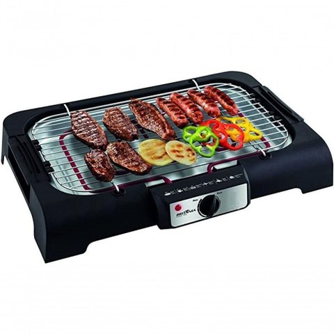 Churrasqueira Britania Preta-Inox Controle de Tempetatura 110V