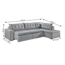 Ver imagem 3 de Sofá Retrátil 6 Lugares 315cm com Chaise a Direita de 91cm Presidente
