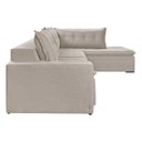 Ver imagem 6 de Sofá Retrátil 6 Lugares 315cm com Chaise a Direita de 91cm Presidente Bege Cru