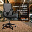 Ver imagem 3 de Kit 10 Cadeiras Diretor Oficial Comfort Corporate Pro Tela Mesh Base Giratória Braço Ajustável