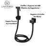 Ducha Higiênica Completa Quadrada Preta Fosco Black Matte - 4