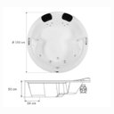 Ver imagem 3 de Banheira de Hidromassagem Firenze em Gel Coat Gran Luxo com Aquecedor 150cm - Volume Ideal 225 Litro - 110V