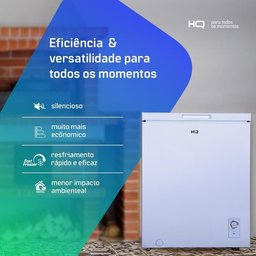 Freezer e Conservador Horizontal Hq 160 Litros Branco Hq-160cfh 110v - 8