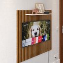 Ver imagem 4 de Painel Star Tv 32" Prateleira Superior Inferior Sala Estar Quarto Recepção Ripado/off White