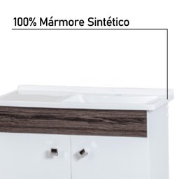 Kit Gabinete com Espelho Pamplona Castanho Corso 40x29x36 - 4