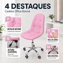 Ver imagem 6 de Cadeira para Escritório Estofada com Base Giratória Botonê