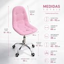 Ver imagem 3 de Cadeira para Escritório Estofada com Base Giratória Botonê