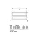 Ver imagem 3 de Puxador Duplo Tokyo 600mm Inox Polido - Geris