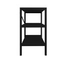 Ver imagem 3 de Estante Industrial Multiuso com 3 Prateleiras Aço e Mdp Preta