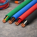 Ver imagem 2 de Kit Espaguete Termo Retrátil 50mm 4 Cores 1m Cada Pt Az Vd Vm