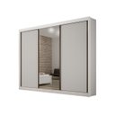 Ver imagem 2 de Guarda Roupa Casal com Espelho 3 Portas Milano - Arbo Design