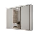 Ver imagem 2 de Guarda Roupa Casal com Espelho 3 Portas Milano - Arbo Design