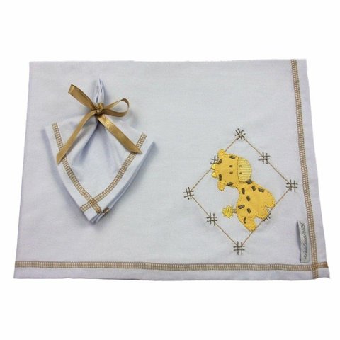 Cueiro + Pano de Boca Malha Girafa