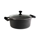 Ver imagem 2 de Caçarola de Ferro Alça de Silicone Preto Tampa Vidro 1l 16cm