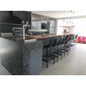 Banqueta Lótus Preta Alta 80cm Altura em Tela e Alumínio para Cozinha - 4