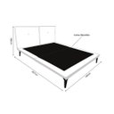 Ver imagem 5 de Base Box Cama Japonesa Toquio Casal com Cabeceira Almofada Linho Cinza - Concept Estofados