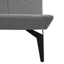 Ver imagem 3 de Base Box Cama Japonesa Toquio Casal com Cabeceira Almofada Linho Cinza - Concept Estofados