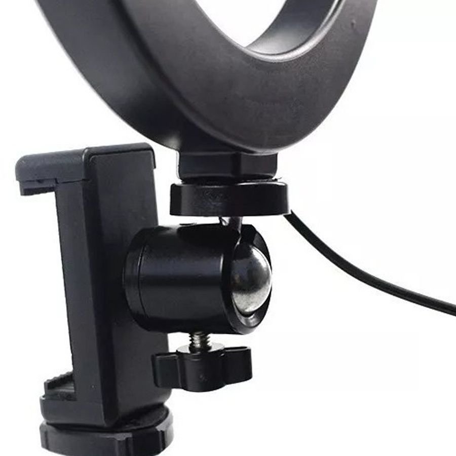 Iluminador Ring Light - Usb Led 16cm + Tripé - 5