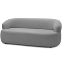 Ver imagem 2 de Sofá 2 Lugares Living Orgânico Sala de Estar 140cm Conka F05 Bouclê Cinza - Mpozenato