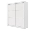 Ver imagem 1 de Guarda Roupa Solteiro 2 Portas 3 Gavetas Santorini-Branco Móveis D'Doro