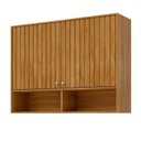 Ver imagem 2 de Armário Aéreo 120 cm 2 Portas e 2 Nichos Divina Cinamomo