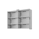 Ver imagem 3 de Armário Aéreo 120 cm 2 Portas e 2 Nichos Divina Marrom/Cinamomo