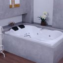 Ver imagem 1 de Banheira de Hidromassagem Due Maggiore Gran Luxo 150CMX120CMX44CM - 08 Jatos - Gel Coat - P3 Astra Branco