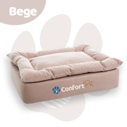 Cama Pequena Confort Pet Sonos com Pillow Removível - Bege - 2