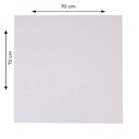 Ver imagem 3 de Mesa Alpha Inox 77,50 Cm (altura) com Tampo em Mdp Quadrado 70 Cm Branco