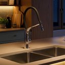 Ver imagem 3 de Misturador Monocomando para Cozinha Elara | Cromado E-plating | Alto Padrão | Bica 360° | Hausbaak