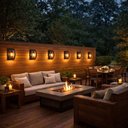 Ver imagem 2 de Kit 8 Arandelas Parede Luminária Marrom Oval Lente Transparente Externa Interna E27 Smart Dital