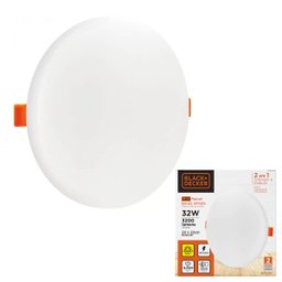Painel Plafon Led Borda Infinita Black + Decker Redondo 32W Branco Frio - 4