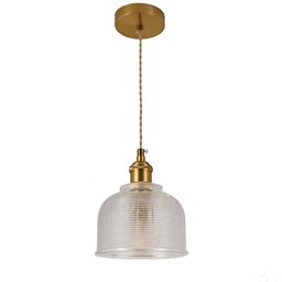 Pendente Dourado com Vidro Transparente 14cm 1E27 PARIS LUZ - 1