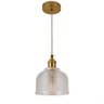 Pendente Dourado com Vidro Transparente 14cm 1E27 PARIS LUZ - 1