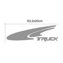 Ver imagem 2 de Par Adesivo Portas Mercedes Benz Truck 1318 1718 1723 Teu Adesivo Azul