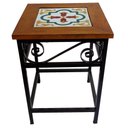 Ver imagem 5 de Banco de Ferro e Madeira Rústico com Ladrilho Hidráulico Azulejo Ladrilho E1