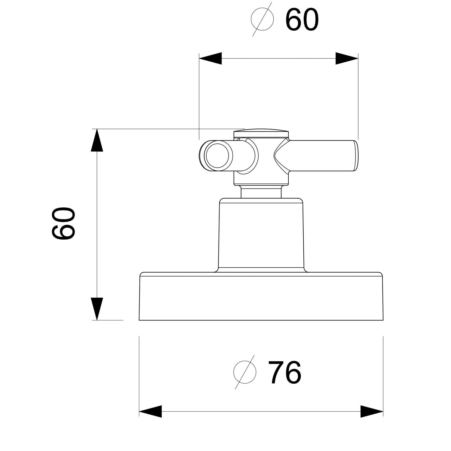 Acabamento Registro Base Celite 1.1/4" 1.1/2" C.one Cromado Celite - 2